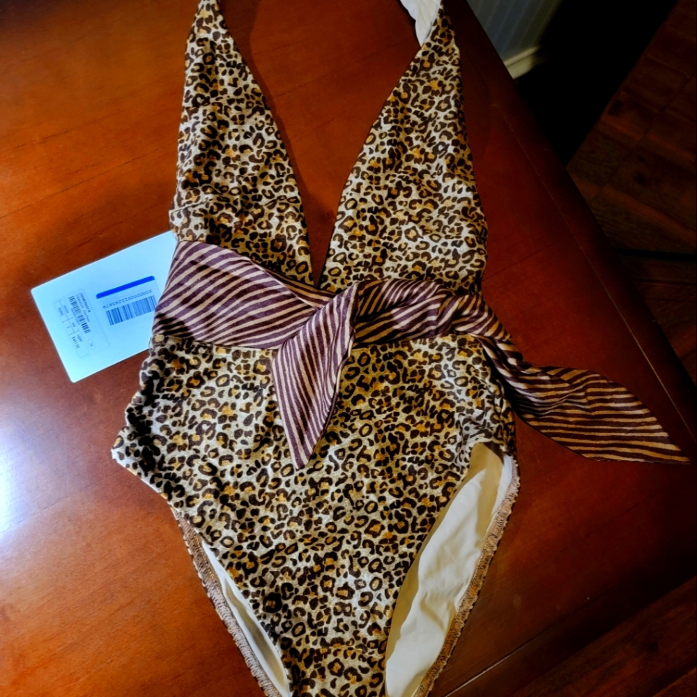 Zimmermann Leopard Print One Piece Swimsuit